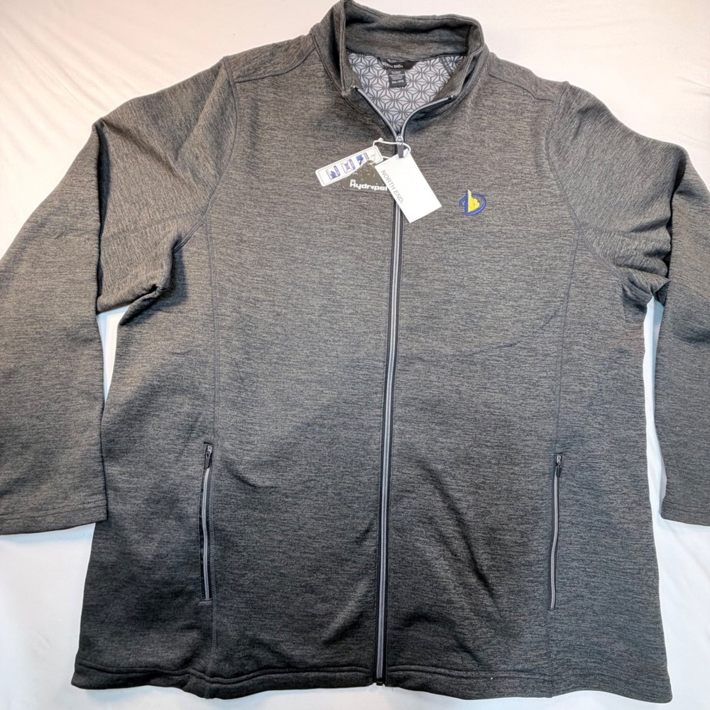 North End Flux 2.0 Men's 3XL Black Gray Heather Full Zip Fleece Jacket NWT NE712